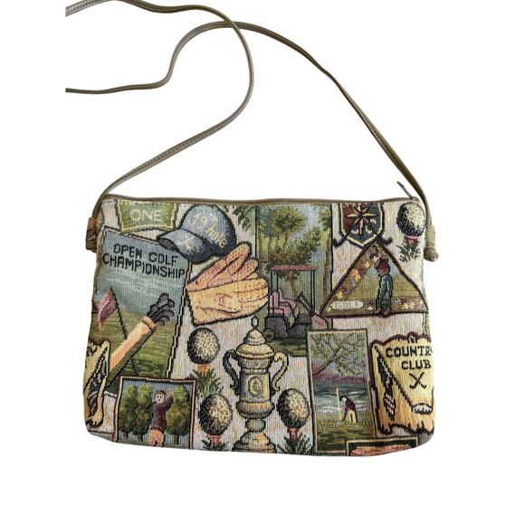 BAGS BY PINKY Country Club Golf Vintage Crossbody Bag - Picture 7 of 8